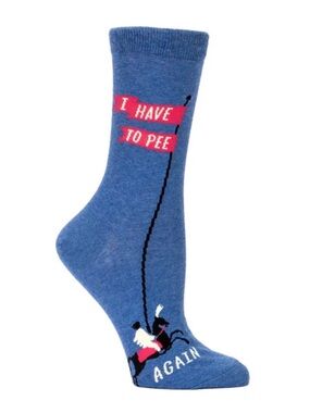 Blue Q “I Have To Pee Again” Women’s Socks